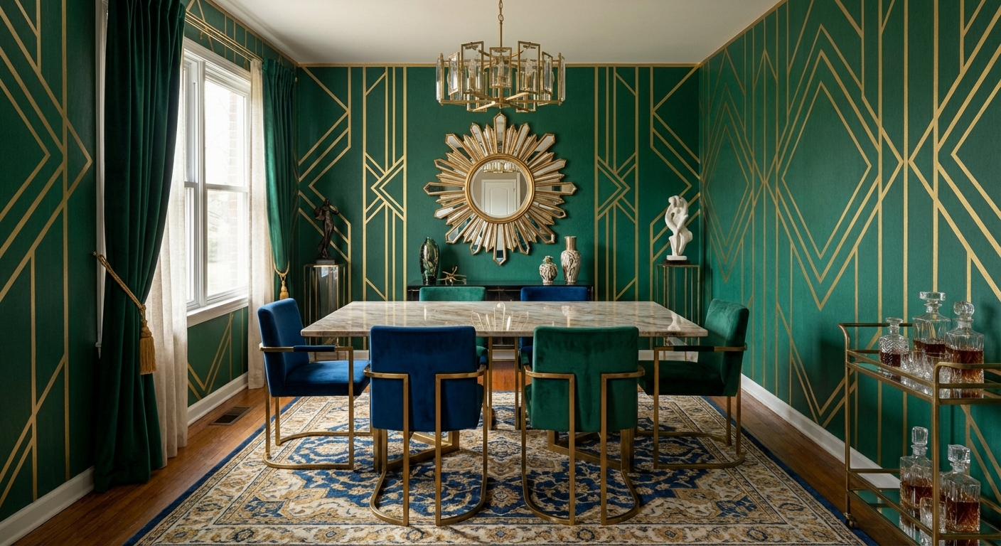 Art Deco Dining Room Design Ideas