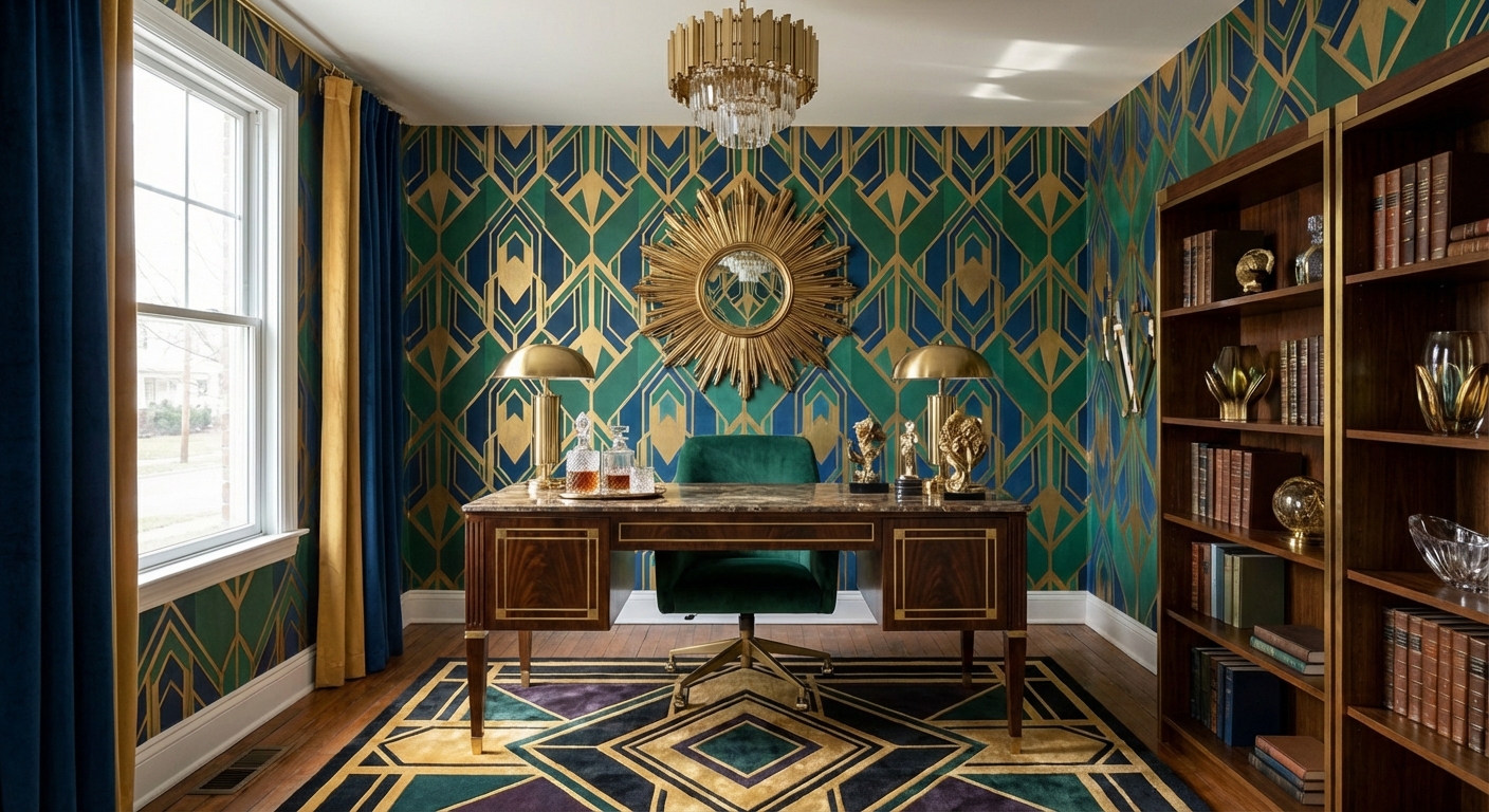 Art Deco Home Office Design Ideas