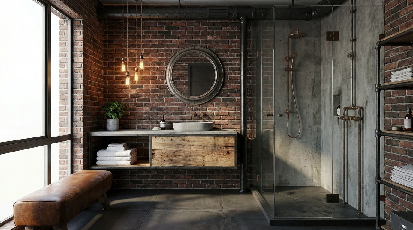 Industrial Bathroom Design Ideas