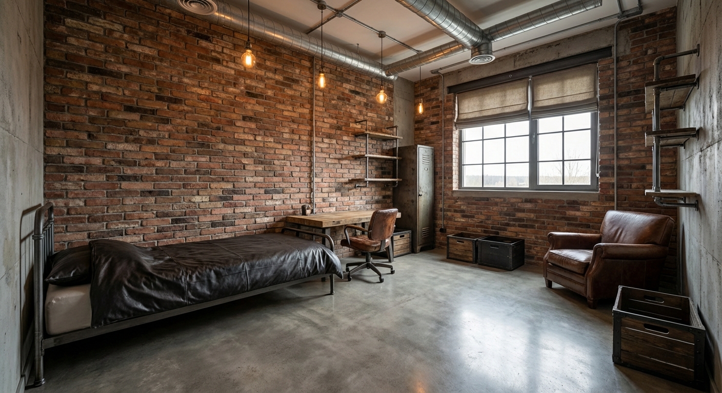 Industrial Kids Room Design Ideas