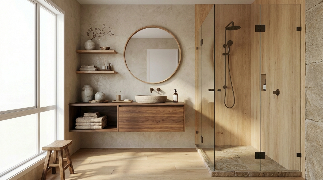 Japandi Bathroom Design Ideas