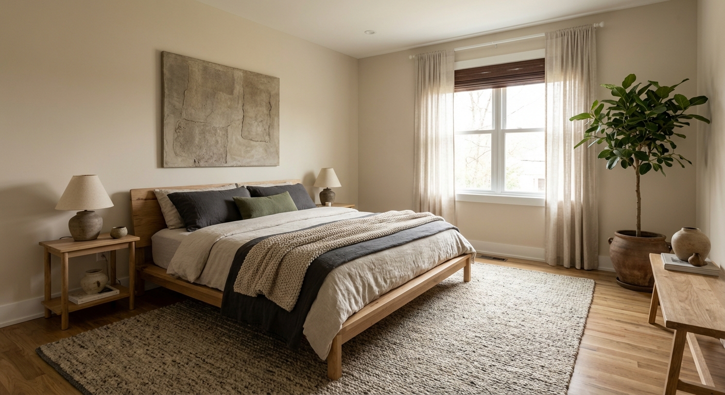 Japandi Bedroom Design Ideas